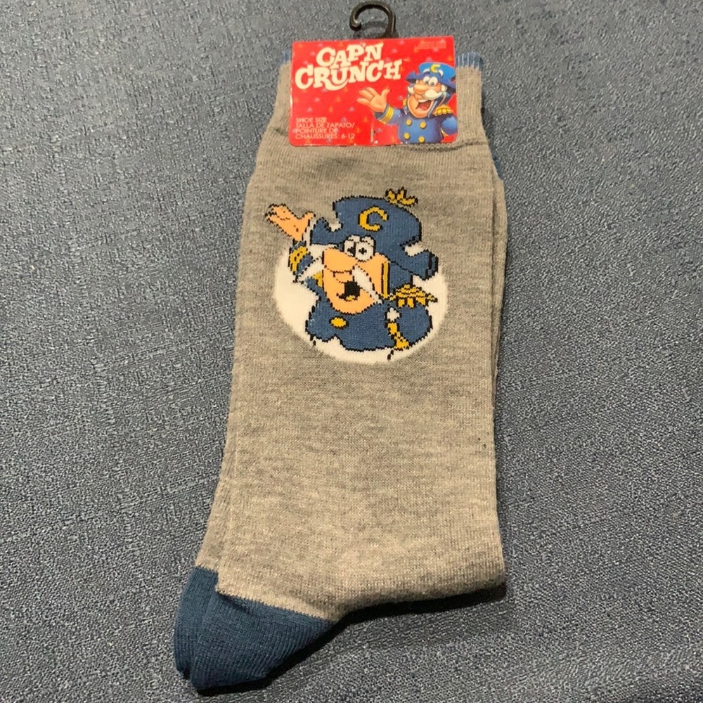 Cap’n Crunch Novelty Crew Socks NWT